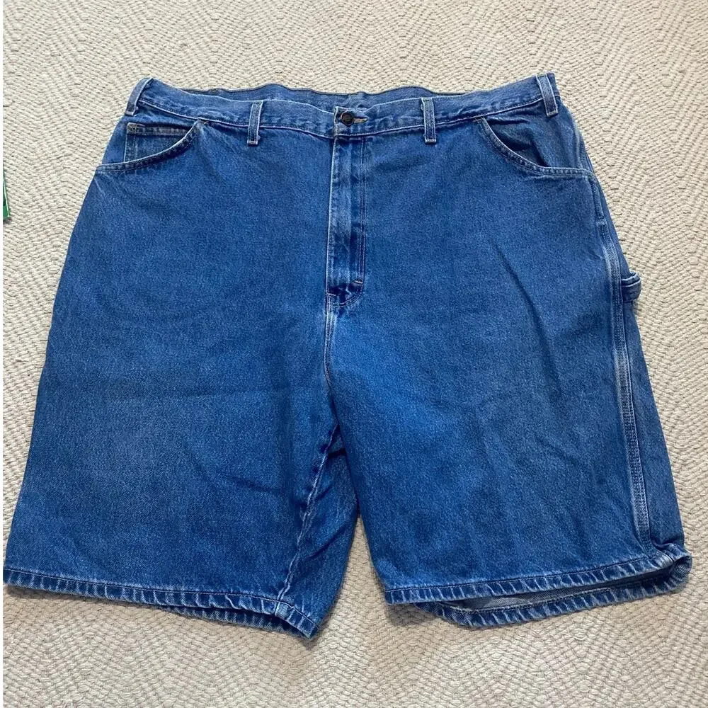 Dickies Men's Denim Carpenter Shorts Relaxed Fit Blue 100% Cotton Size 44
